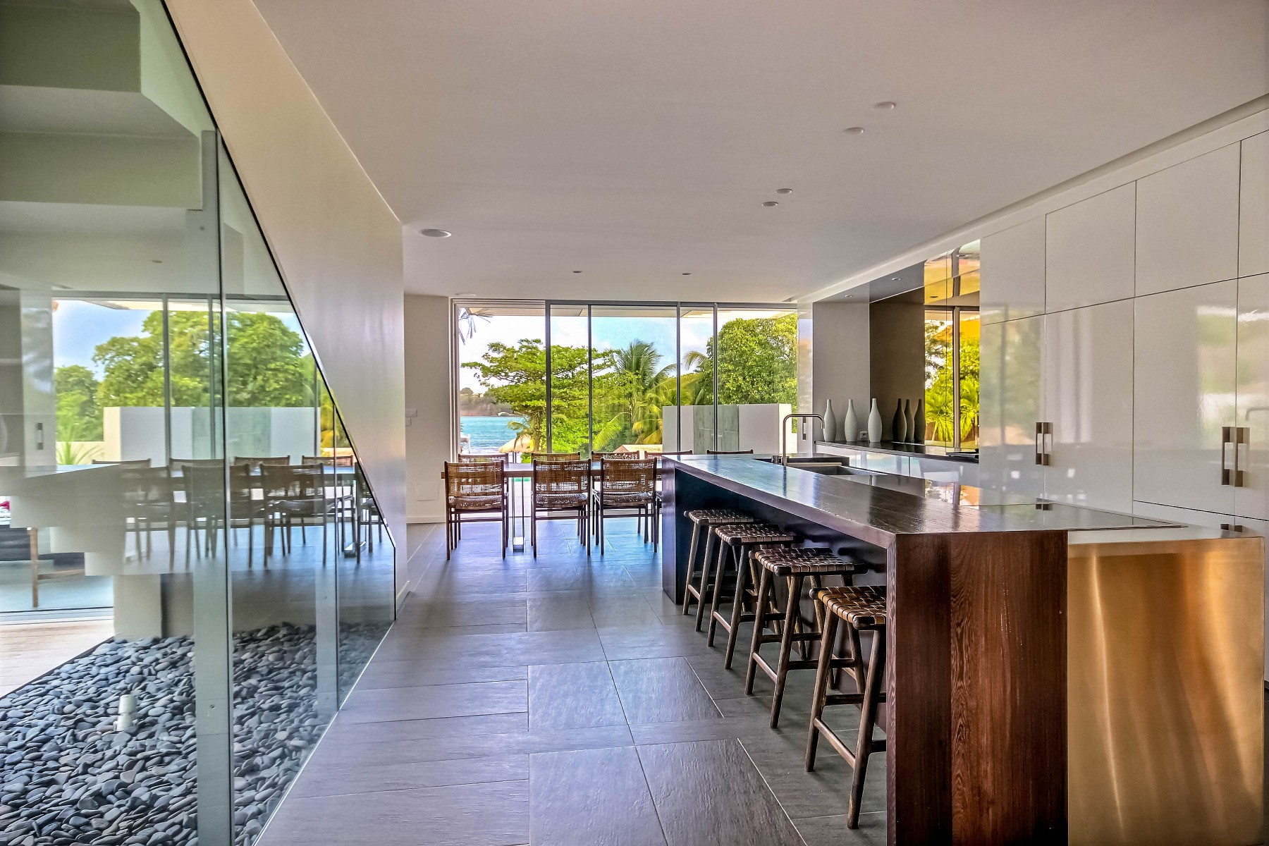 Le François - Villa 4 ou 6 chambres en bord de mer avec piscine